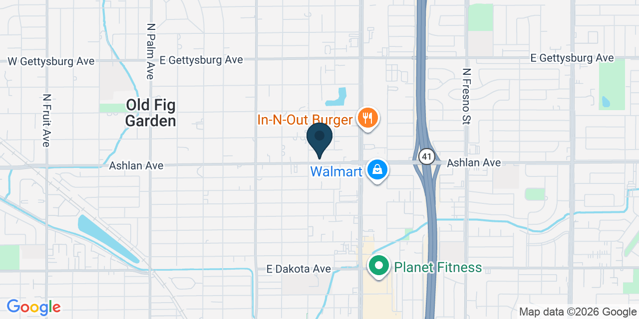 Map showing Fresno, Fresno County, CA