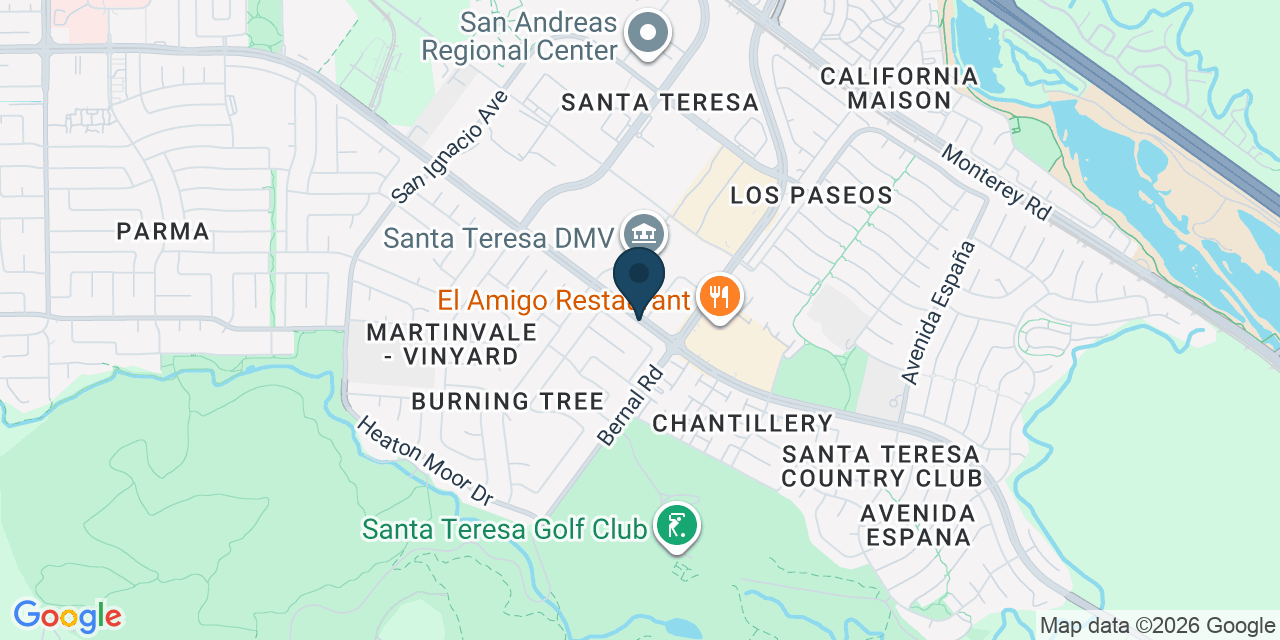Map showing Santa Clara County, CA