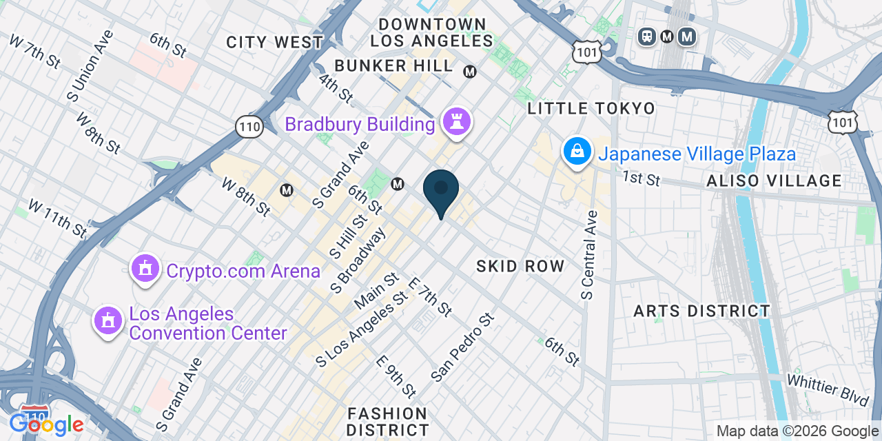 Map showing Los Angeles, Los Angeles County, CA