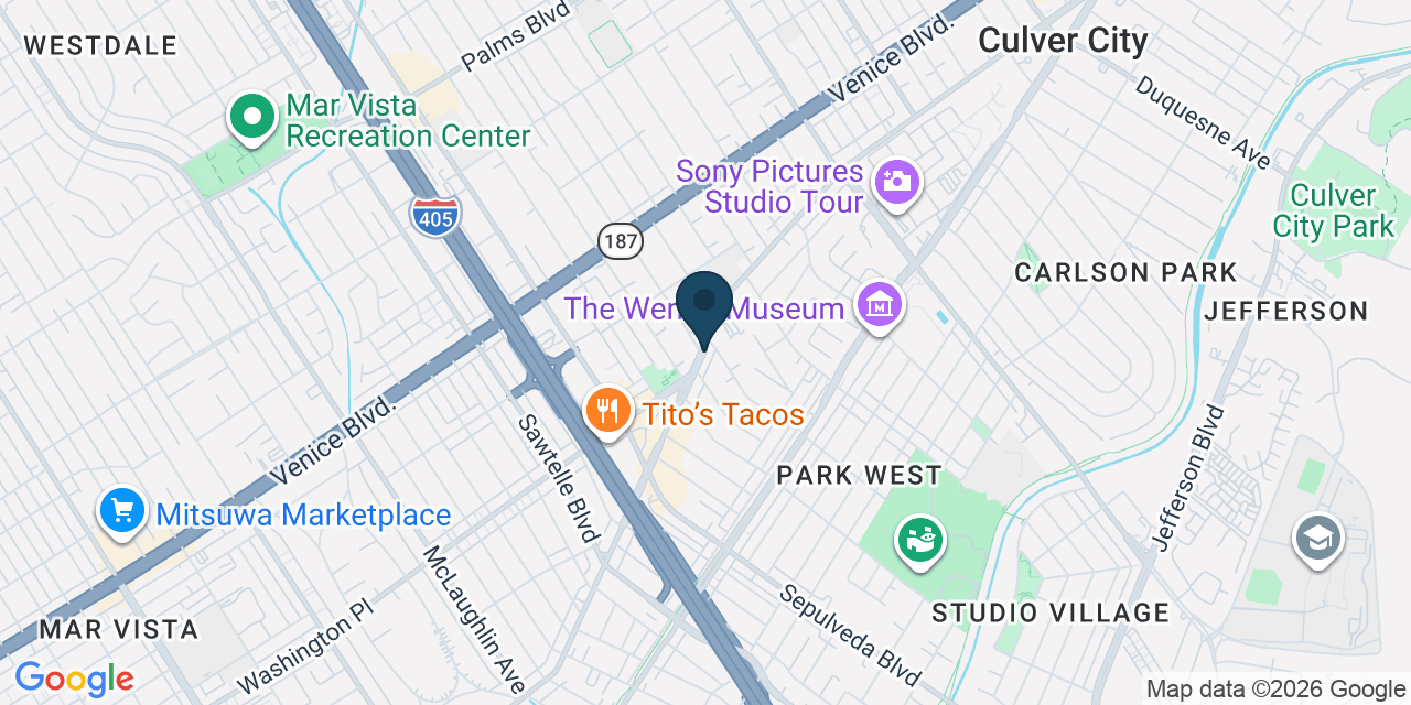 Map showing Los Angeles County, CA