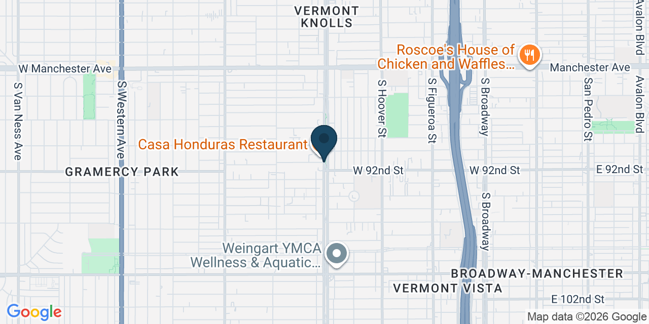 Map showing Westmont, Los Angeles County, CA