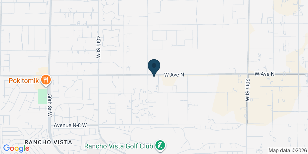 Map showing Palmdale, Los Angeles County, CA