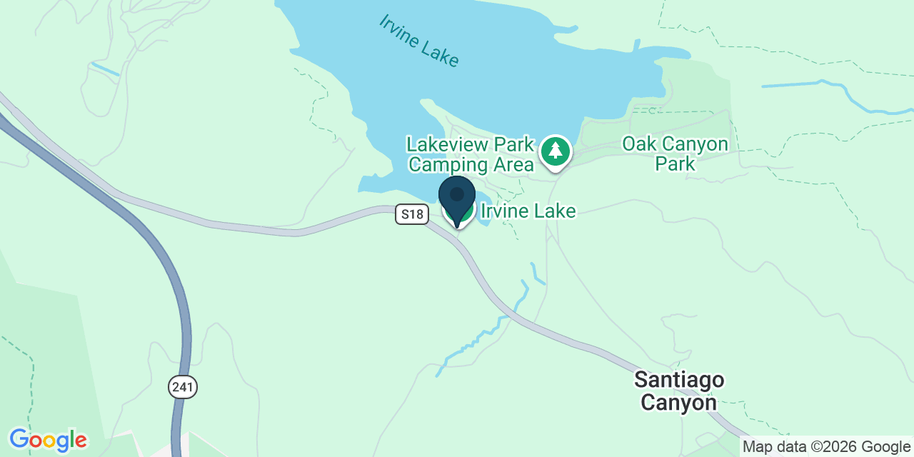 Map showing Silverado, Orange County, CA