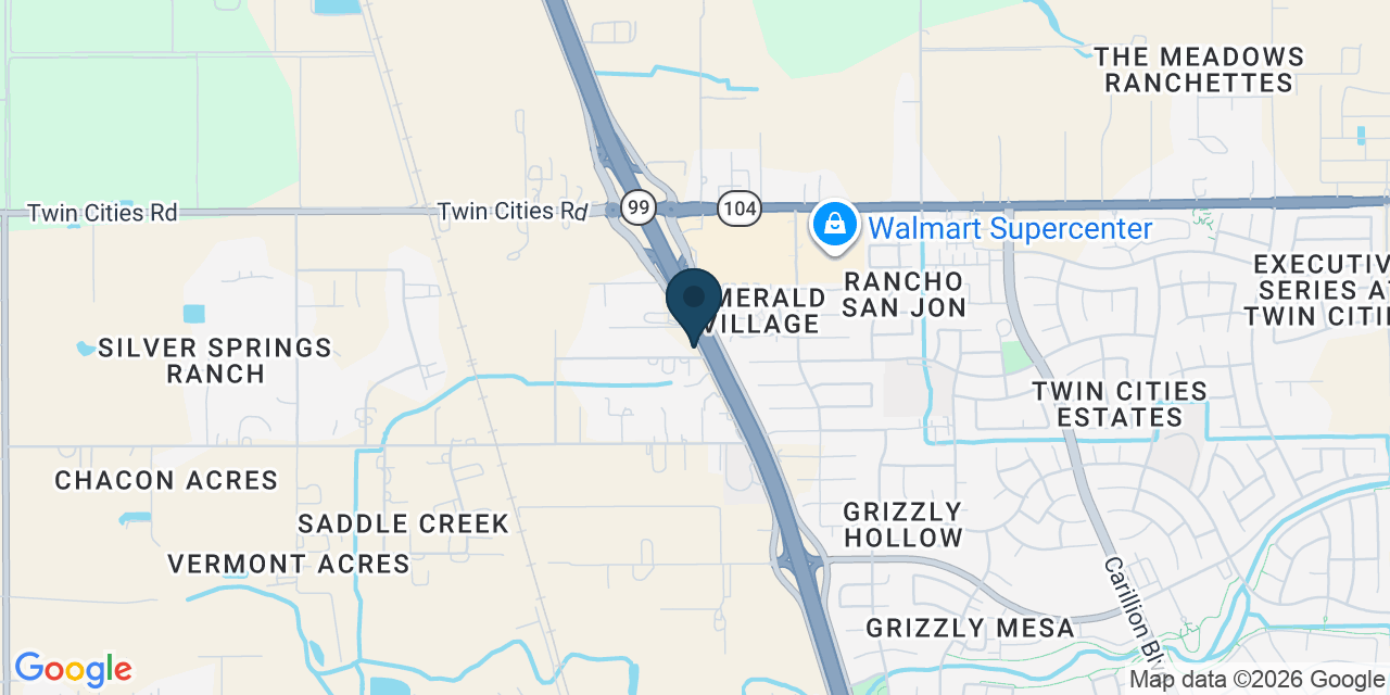 Map showing Galt, Sacramento County, CA