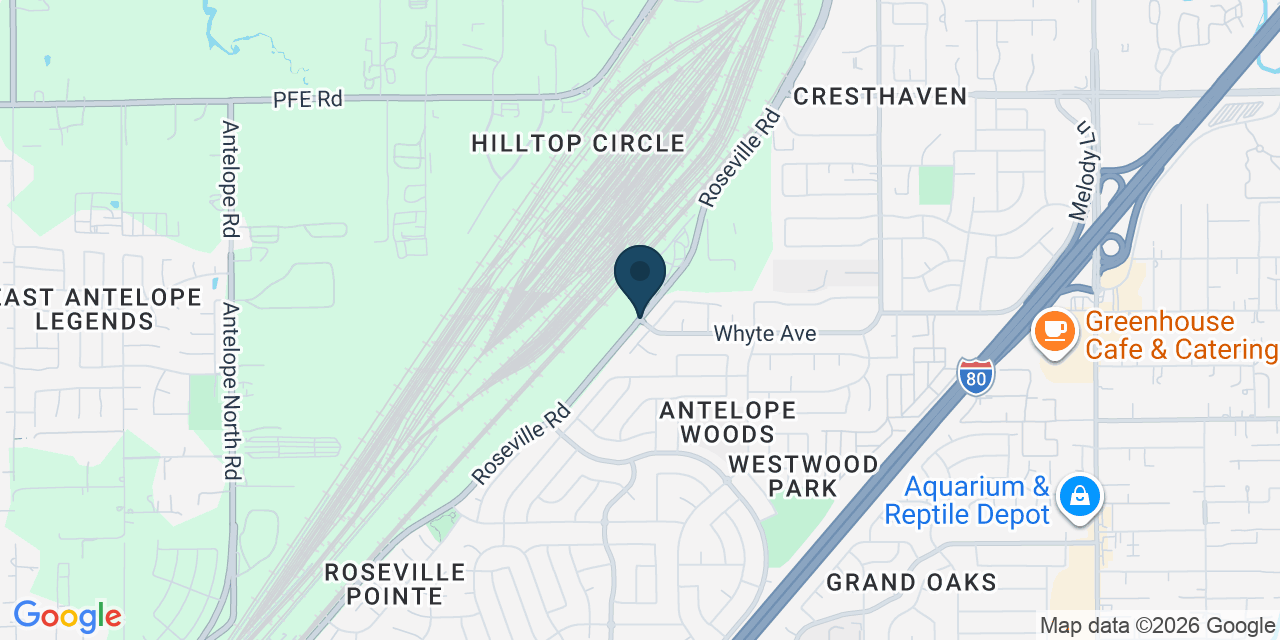 Map showing Antelope, Sacramento County, CA