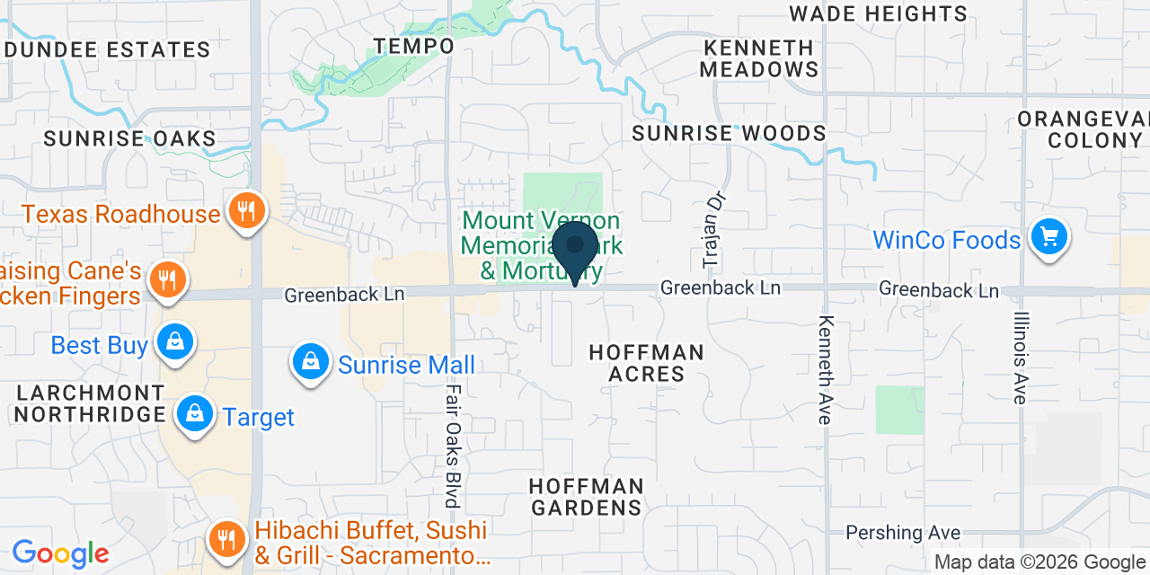 Map showing Sacramento County, CA