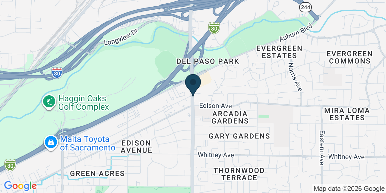 Map showing Arden-Arcade, Sacramento County, CA