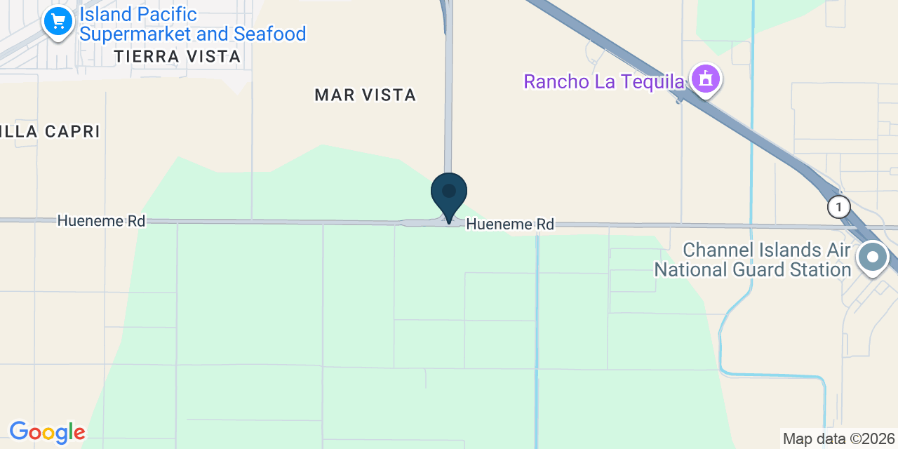 Map showing Ventura County, CA