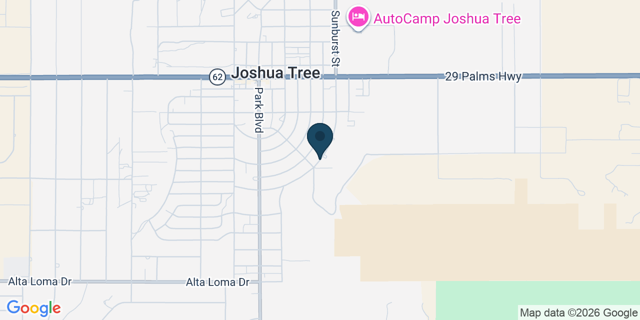 Map showing Joshua Tree, San Bernardino County, CA
