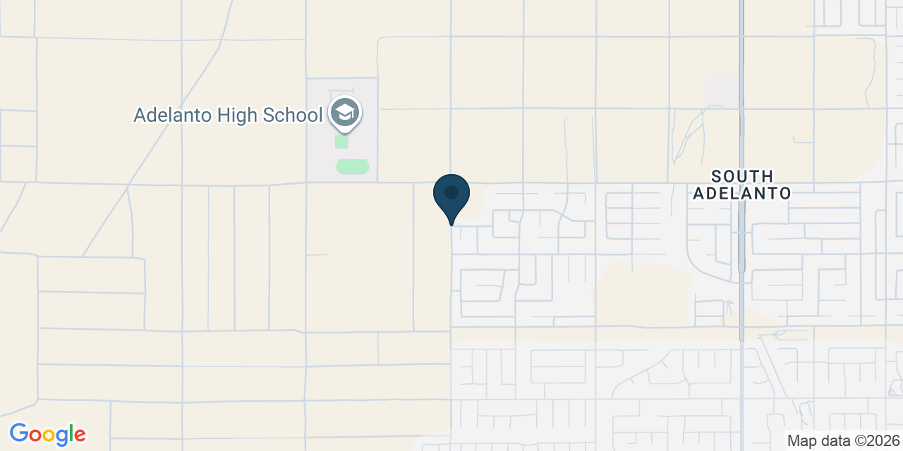 Map showing San Bernardino County, CA