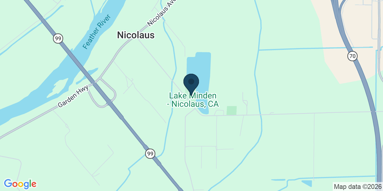 Map showing Nicolaus, Sutter County, CA