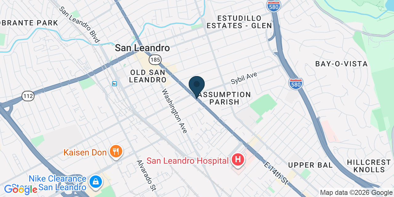 Map showing Alameda County, CA