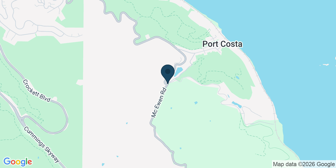 Map showing Port Costa, Contra Costa County, CA