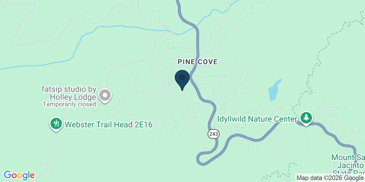 Map showing Idyllwild-Pine Cove, Riverside County, CA