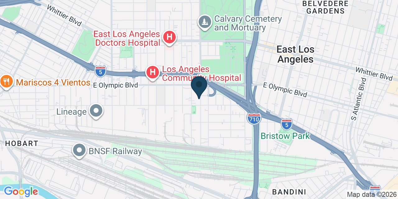 Map showing Los Angeles, Los Angeles County, CA