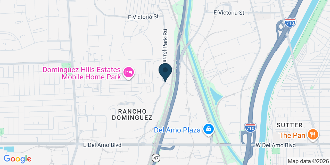 Map showing Los Angeles County, CA