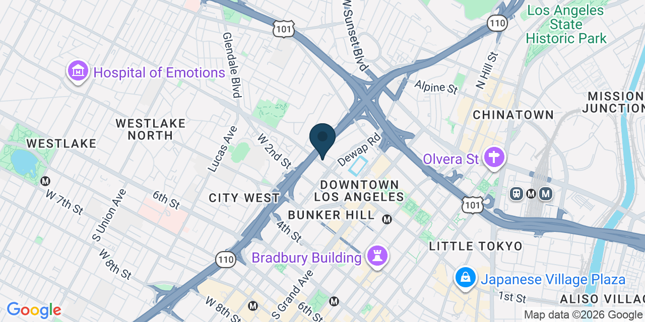 Map showing Los Angeles, Los Angeles County, CA