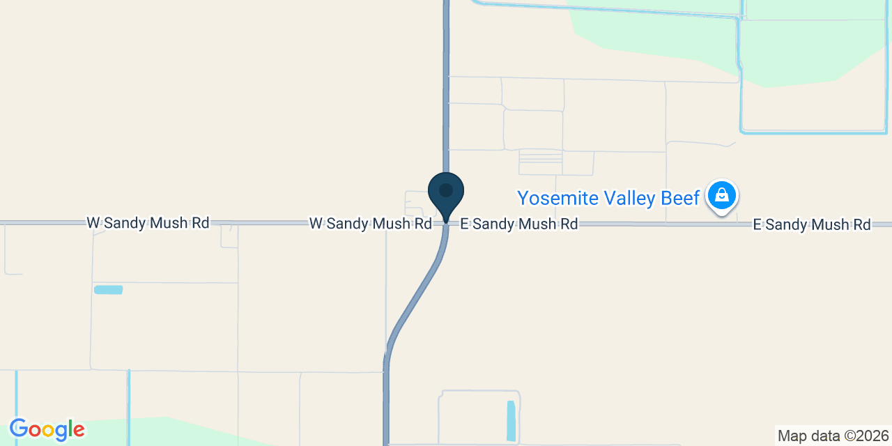 Map showing Merced County, CA