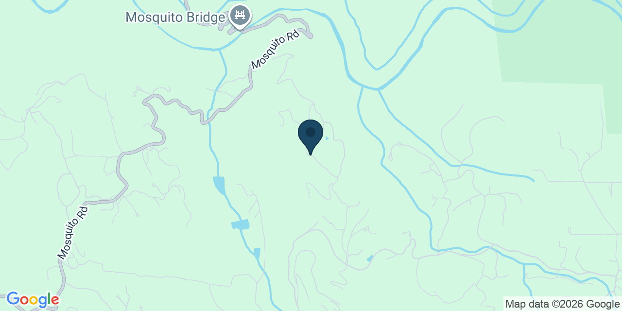 Map showing El Dorado County, CA