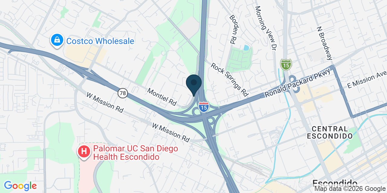 Map showing Country Club, San Diego County, CA