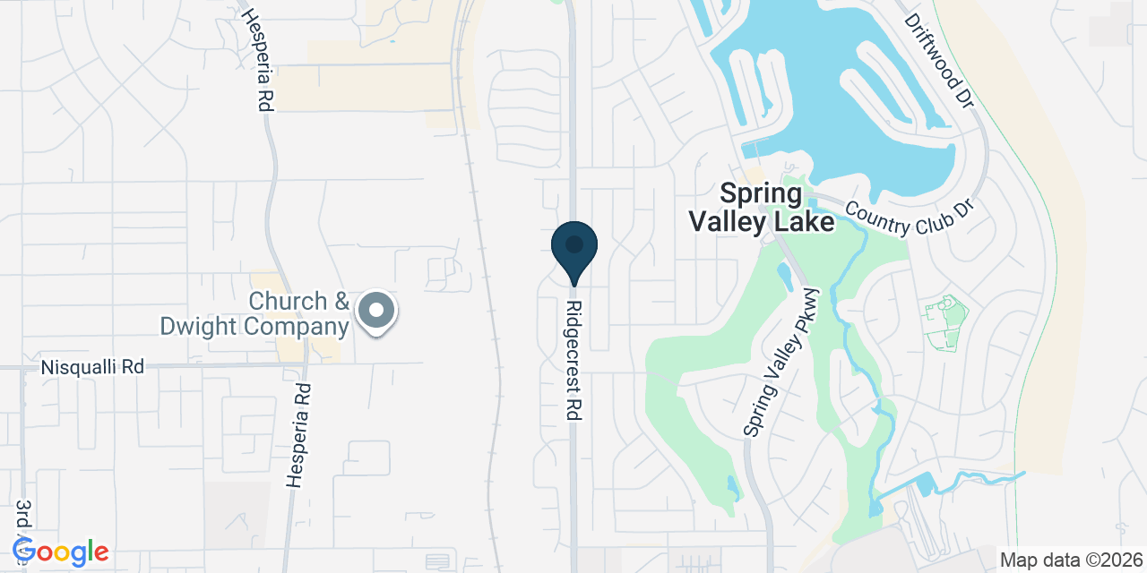 Map showing Spring Valley Lake, San Bernardino County, CA