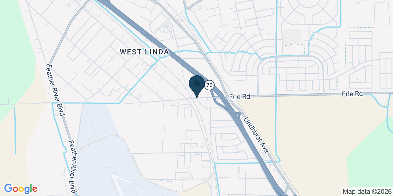 Map showing Linda, Yuba County, CA