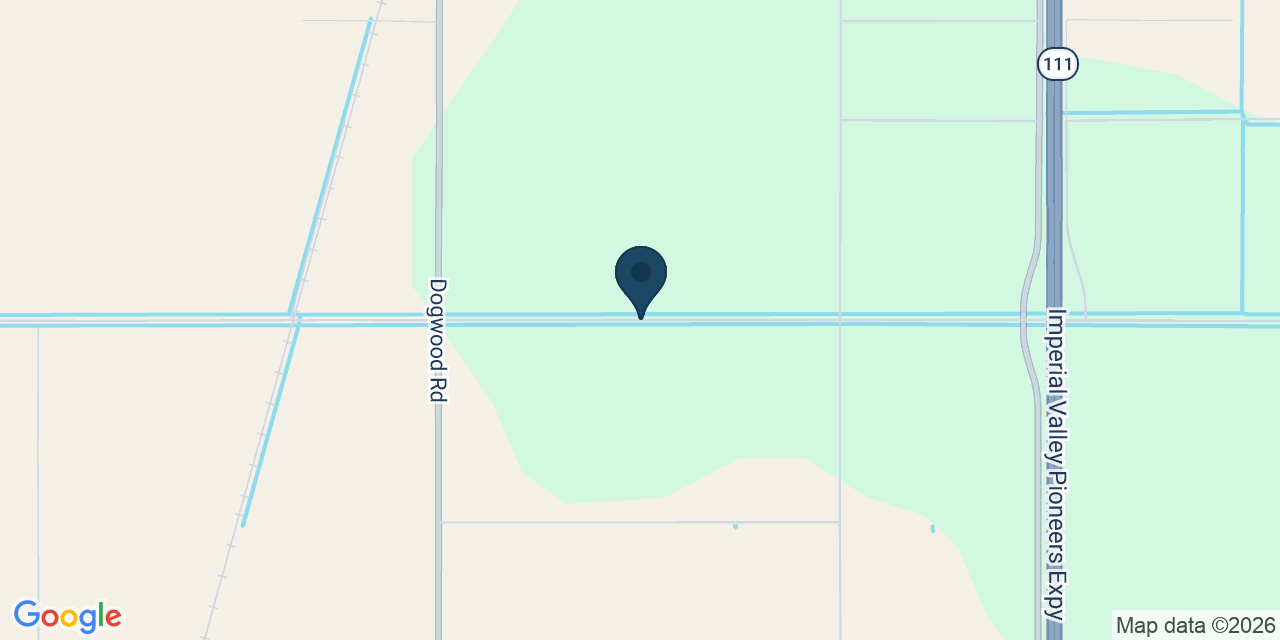 Map showing Imperial County, CA