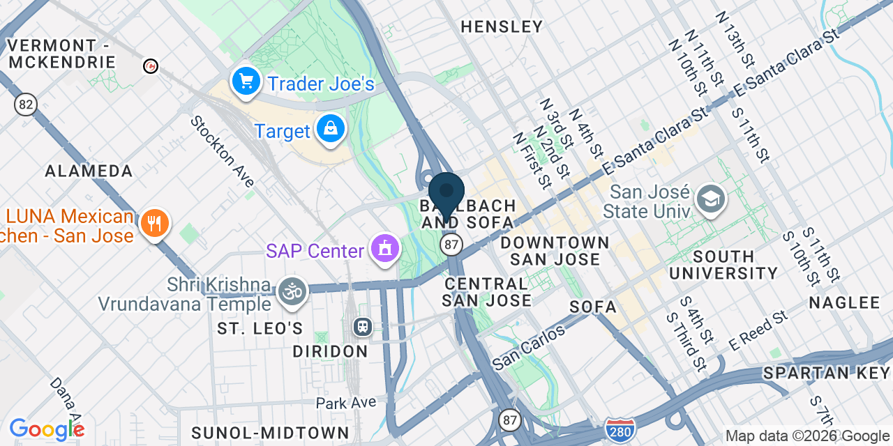 Map showing San Jose, Santa Clara County, CA