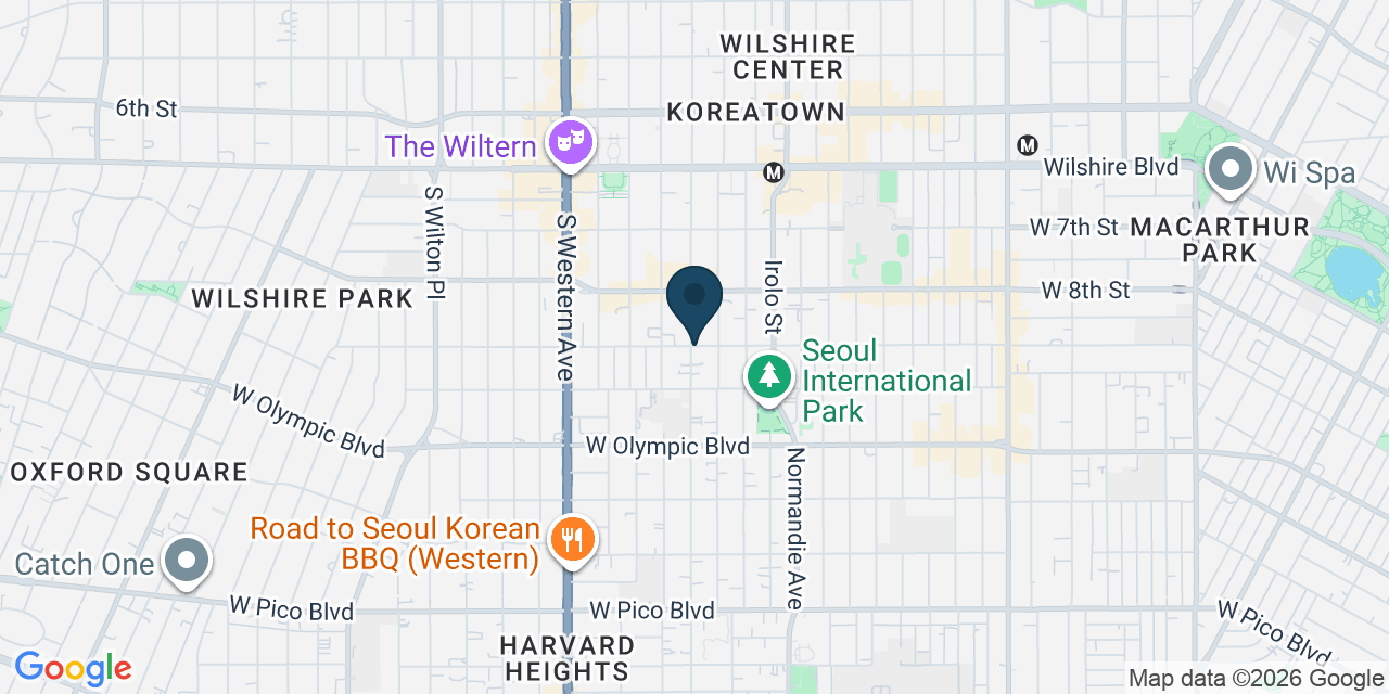 Map showing Los Angeles, Los Angeles County, CA