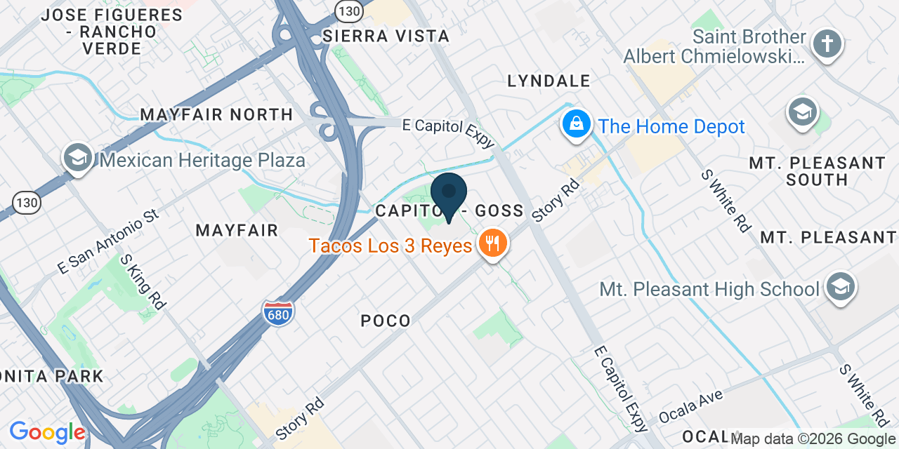 Map showing San Jose, Santa Clara County, CA
