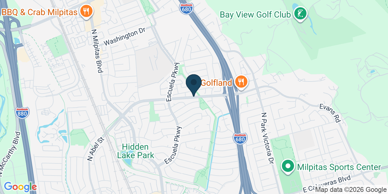 Map showing Milpitas, Santa Clara County, CA