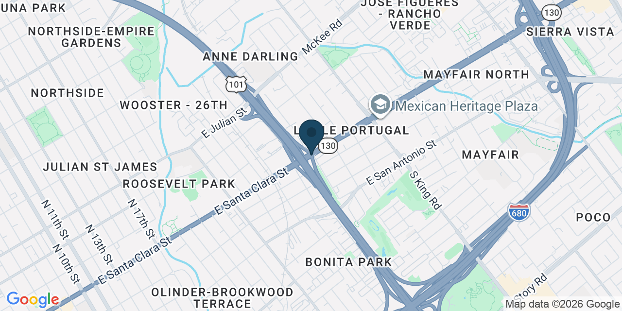 Map showing San Jose, Santa Clara County, CA