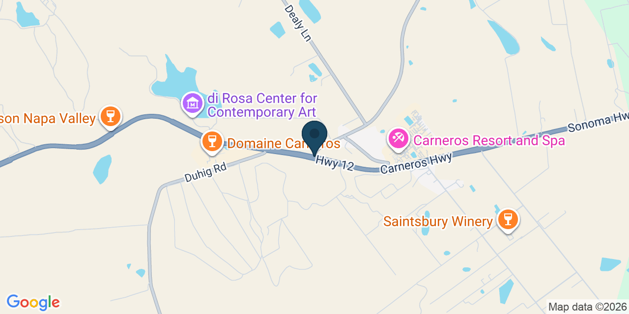 Map showing Napa County, CA