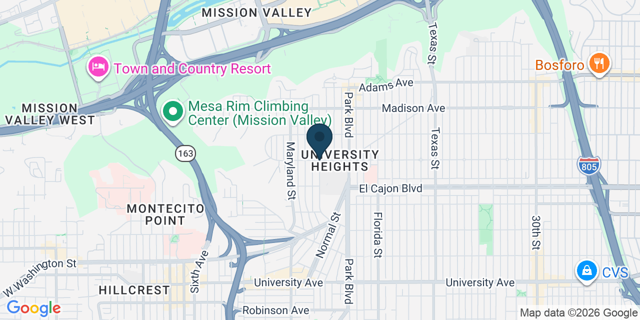 Map showing San Diego, San Diego County, CA