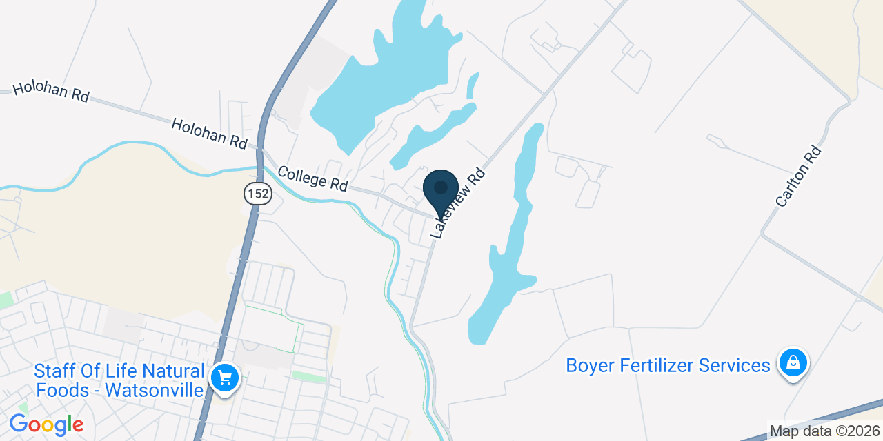Map showing Interlaken, Santa Cruz County, CA
