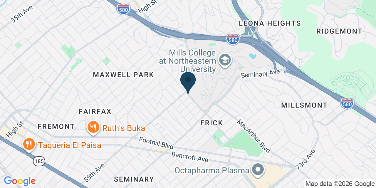 Map showing Alameda County, CA