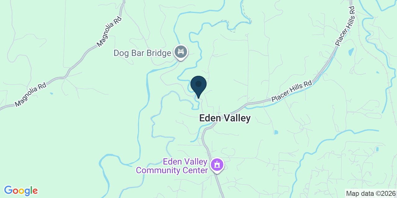 Map showing Placer County, CA