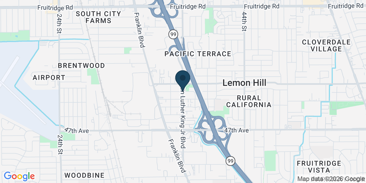 Map showing Lemon Hill, Sacramento County, CA
