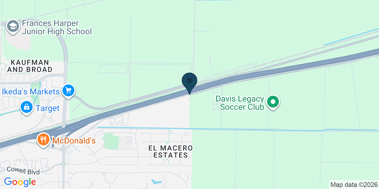 Map showing Yolo County, CA