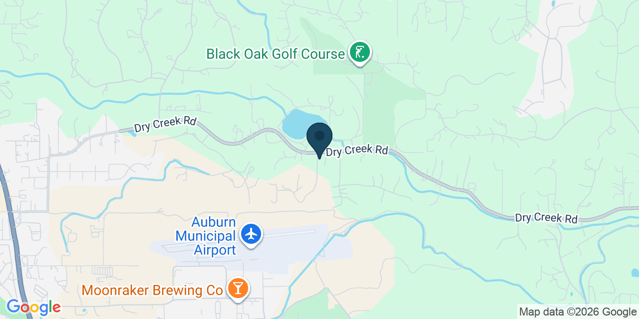 Map showing Auburn, Placer County, CA