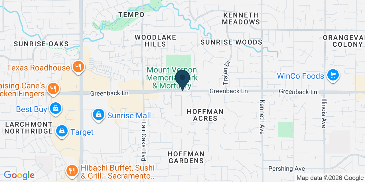 Map showing Sacramento County, CA