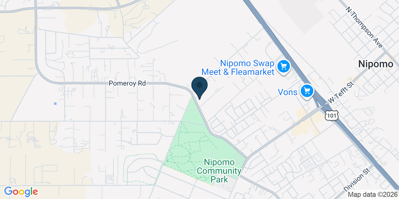 Map showing Nipomo, San Luis Obispo County, CA