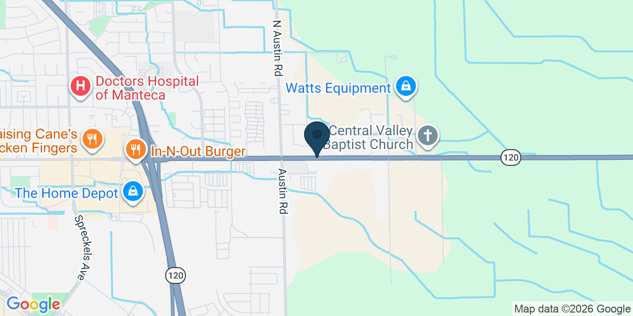 Map showing San Joaquin County, CA