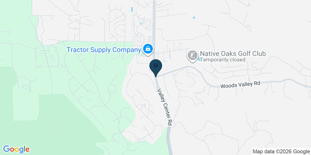 Map showing San Diego County, CA