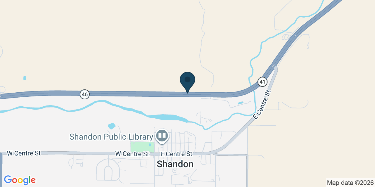 Map showing Shandon, San Luis Obispo County, CA