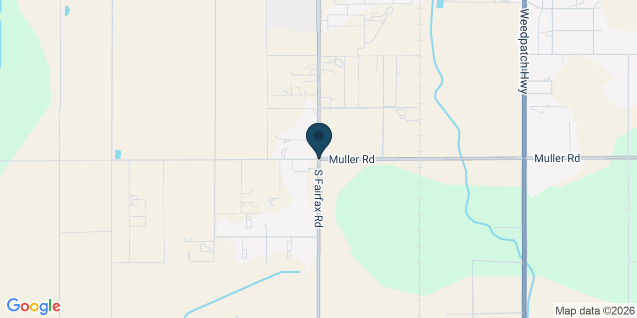 Map showing Kern County, CA