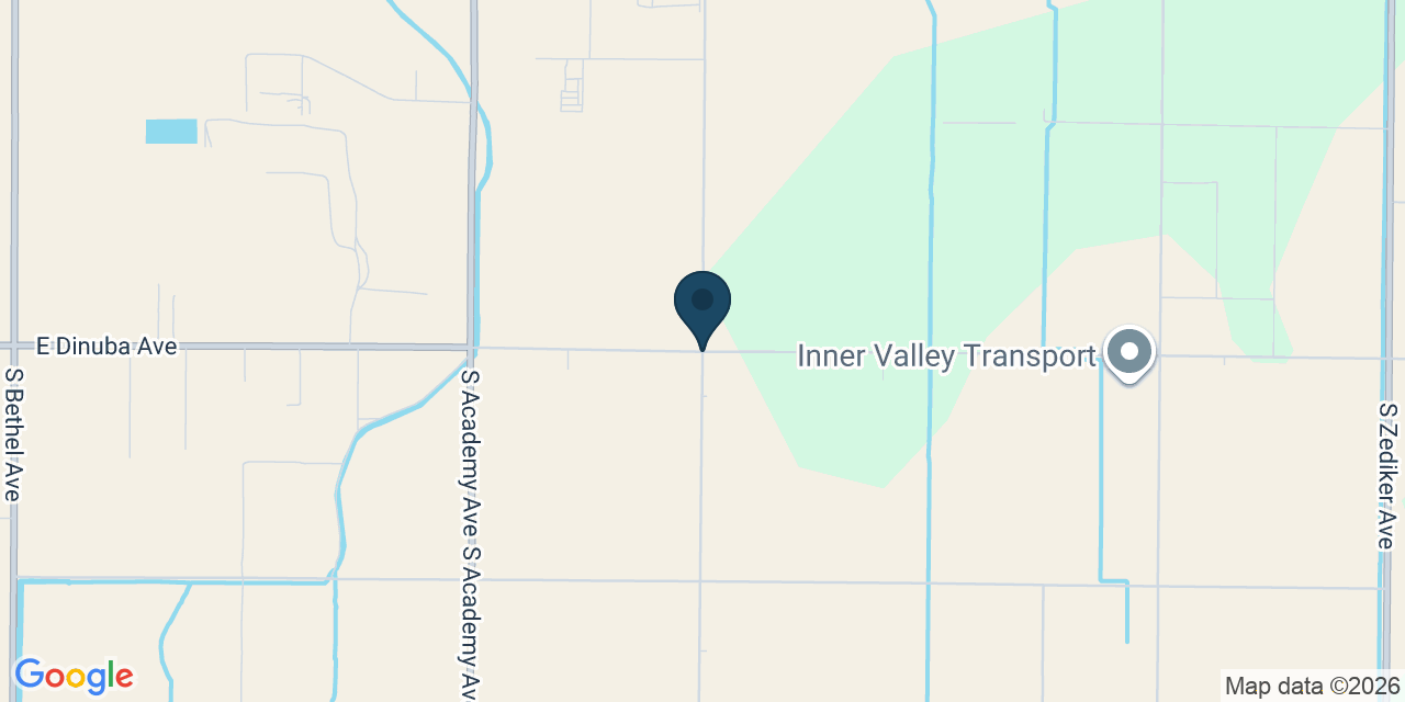 Map showing Fresno County, CA