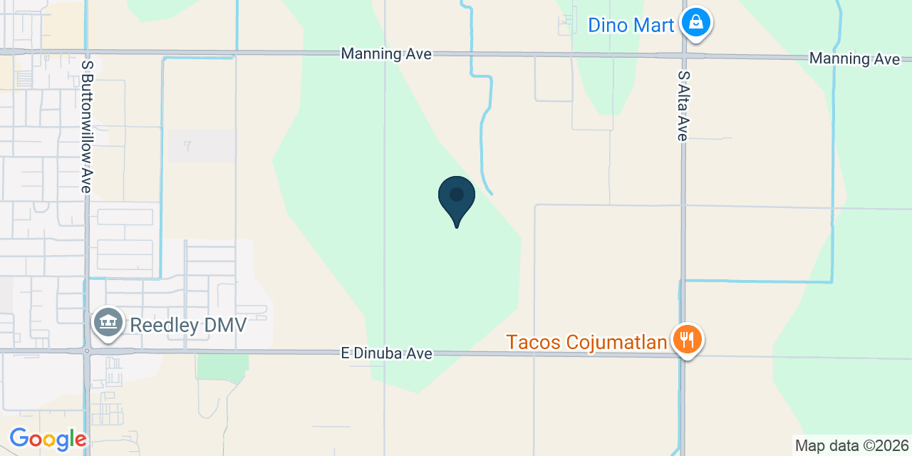 Map showing Reedley, Fresno County, CA