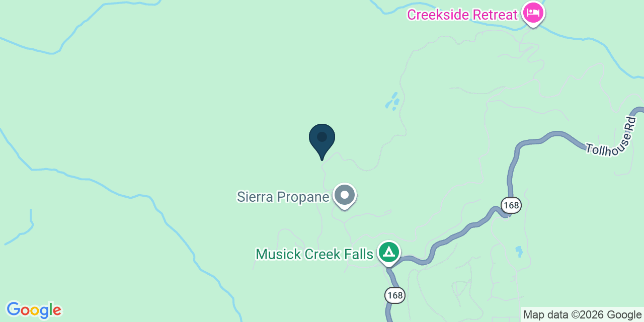 Map showing Tollhouse, Fresno County, CA