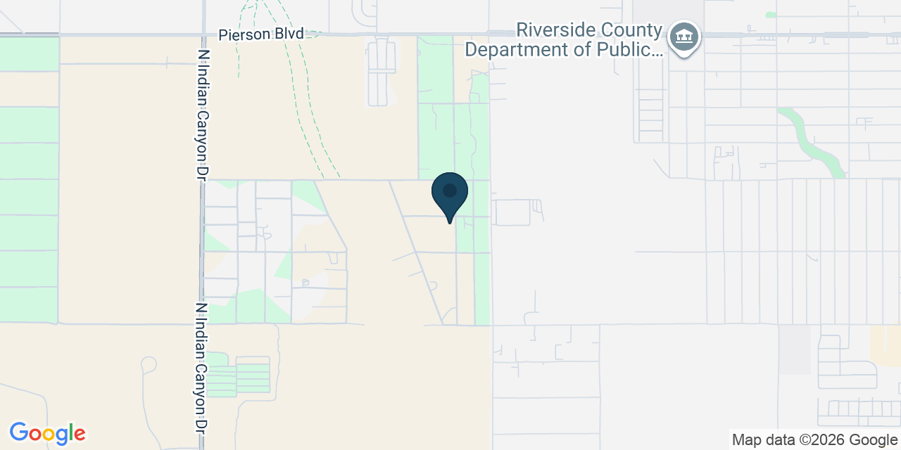 Map showing Desert Hot Springs, Riverside County, CA